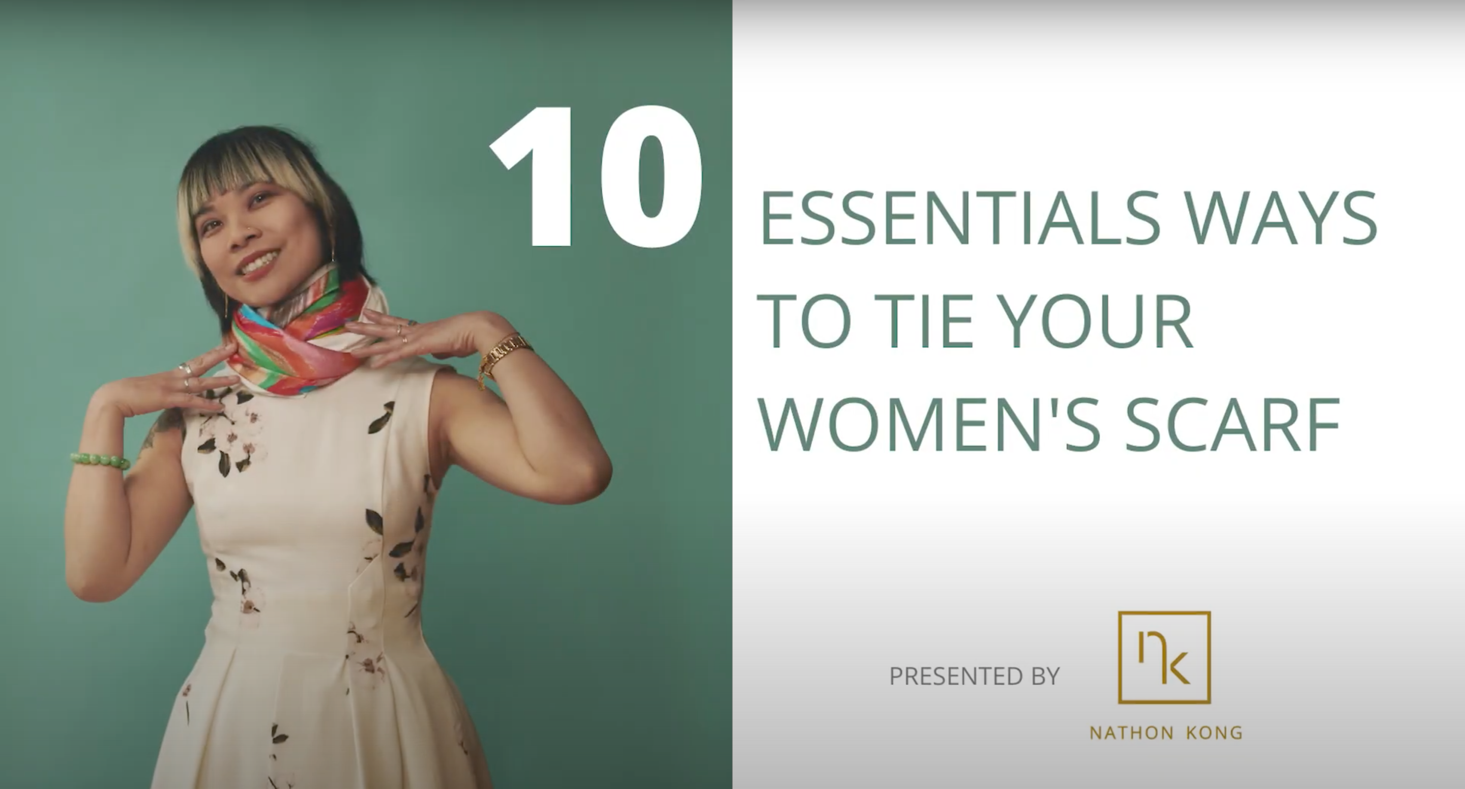 10 Best Ways Women Style a Silk Scarf | Video Tutorial