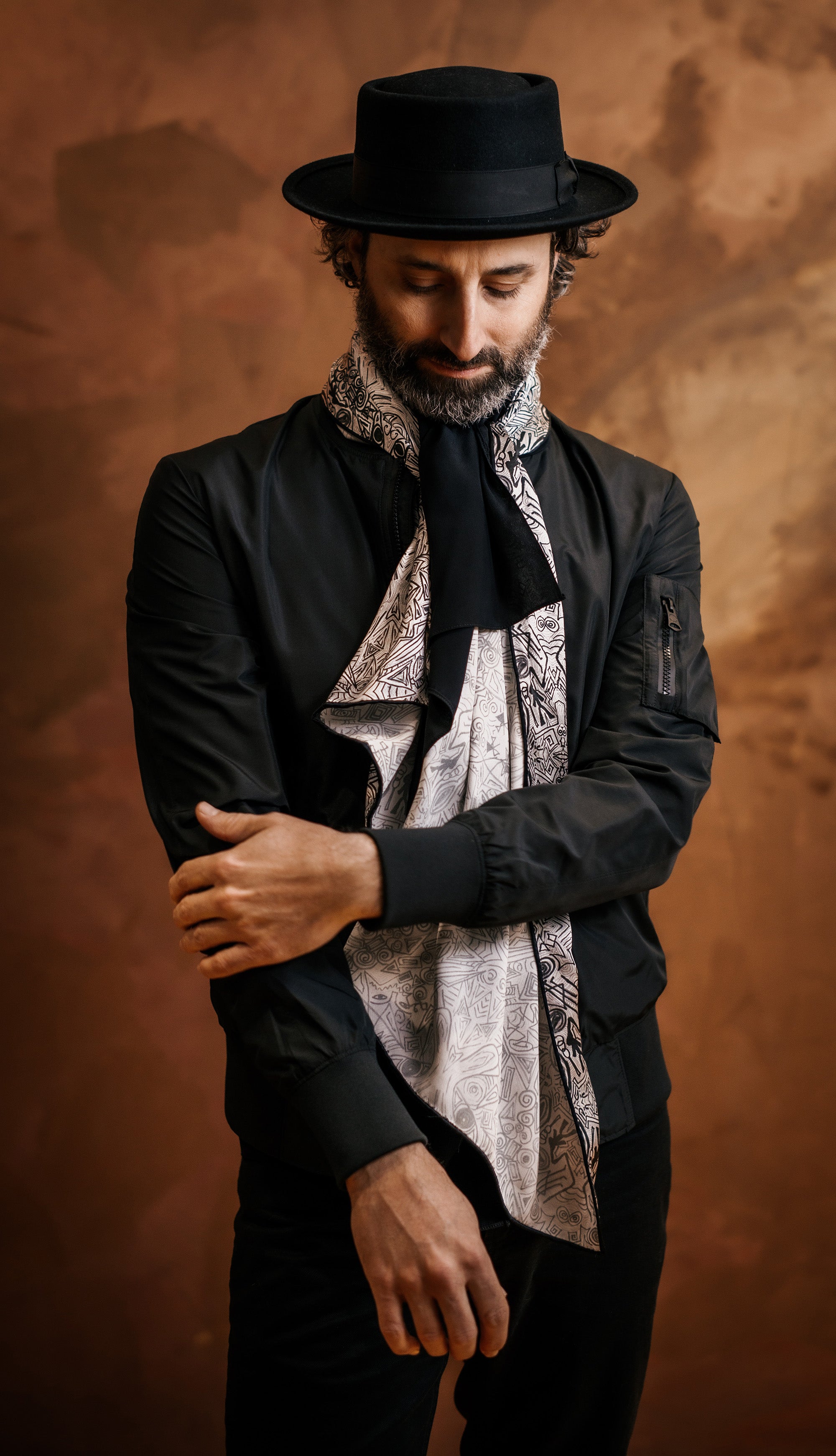 Nathon Kong X m0851 | Mulberry Silk & Wool Scarf for Winter | Canada