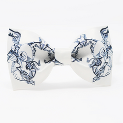 100% Mulberry Silk Bow Tie with artwork | Fashion Designer Nathon Kong | Canada