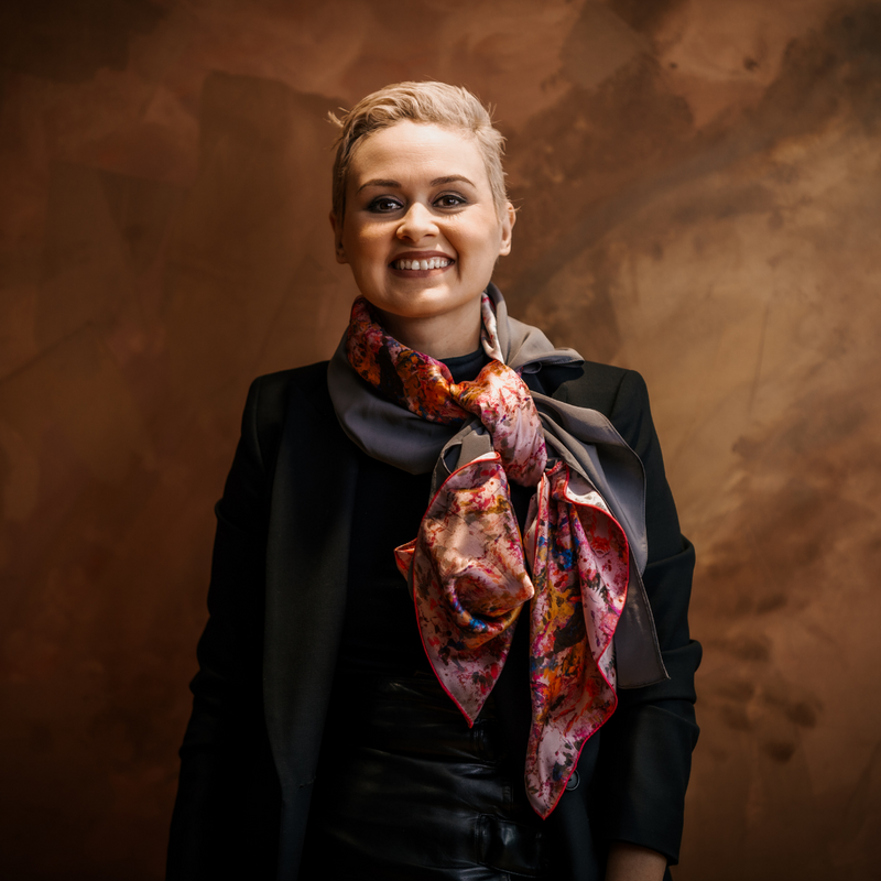 Cotton silk discount scarf