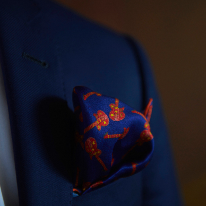 Silk Pocket Square | Art by FD | Men's Accessories | Nathon Kong