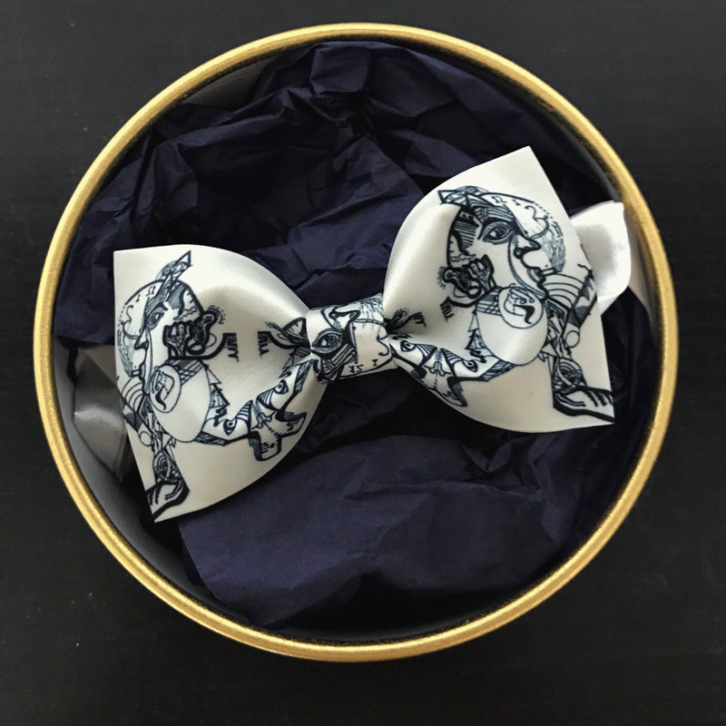 Mulberry Silk Bow Tie with gift box | Handmade in Canada by artisans | Fashion Designer Nathon Kong 
