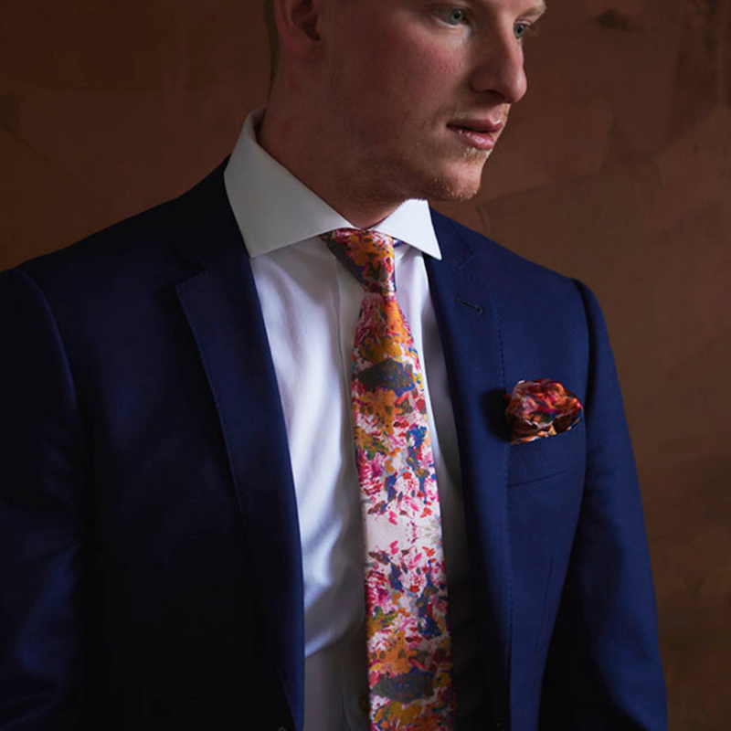 Mulberry Silk Tie | Art by SL | Suit & Tuxedo | Nathon Kong